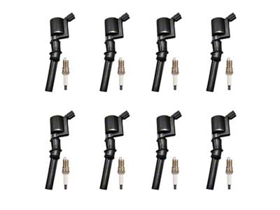 ACEON Ignition Coils; Black; Set of Eight (99-04 Mustang GT; 2000 Mustang Cobra R)