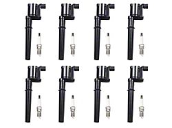 Ignition Coils; Black; Set of Eight (96-04 Mustang Cobra, Mach 1; 07-14 Mustang GT500)