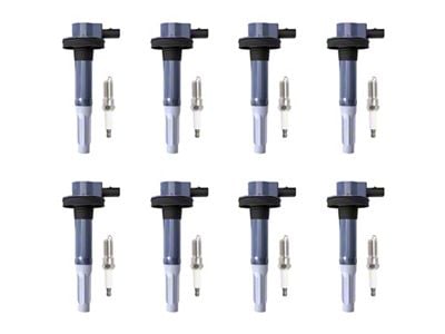 Ignition Coils; Black; Set of Eight (11-15 Mustang GT)