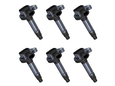 ACEON Ignition Coils; Black; Set of Six (11-16 Mustang V6)