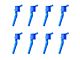 Ignition Coils; Blue; Set of Eight (99-04 Mustang GT; 2000 Mustang Cobra R)