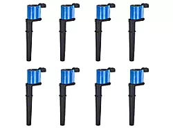 Ignition Coils; Blue; Set of Eight (96-04 Mustang Cobra, Mach 1; 07-14 Mustang GT500)