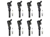 ACEON Ignition Coils with Spark Plugs; Black (99-04 Mustang GT)
