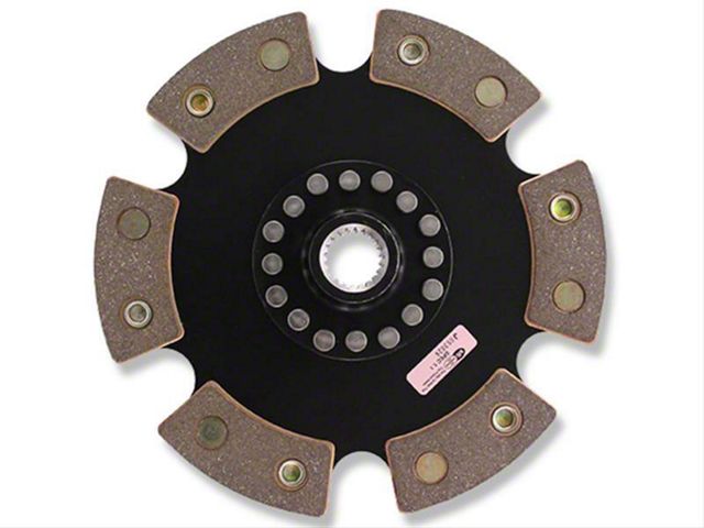 ACT 6 Pad Rigid Race Ceramic Disc; 10-Spline (99-10 Mustang Cobra, GT)