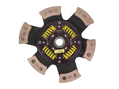 ACT 6 Pad Sprung Race Ceramic Disc; 23-Spline (11-17 Mustang V6)