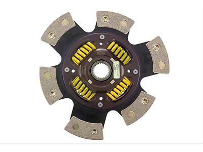 ACT 6 Pad Sprung Race Ceramic Disc; 26-Spline (86-95 5.0L Mustang; 96-01 Mustang Cobra, GT)