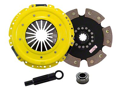 ACT Sport/Race Rigid 6 Pad Ceramic Clutch Kit; 10-Spline (05-10 Mustang GT)