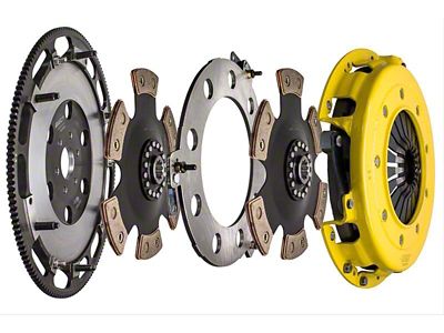 ACT Twin Disc MaXX XT Race Ceramic Clutch Kit with 6-Bolt Flywheel; 10-Spline (96-10 Mustang Cobra, GT)