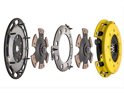 ACT Twin Disc MaXX XT Race Ceramic Clutch Kit with 6-Bolt Flywheel; 26-Spline (96-10 Mustang Cobra, GT)