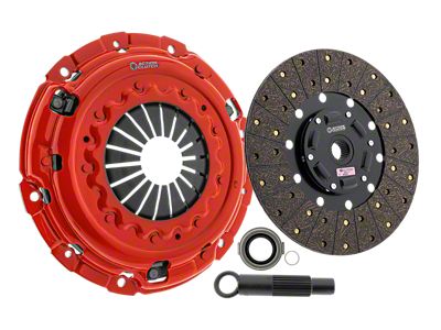 Action Clutch Stage 1 Organic Disc Clutch Kit; 10-Spline (86-95 5.0L Mustang)