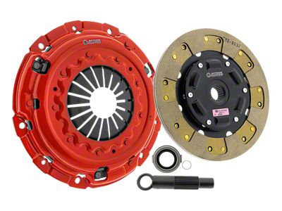 Action Clutch Stage 2 Segmented Kevlar Disc Clutch Kit; 10-Spline (05-10 Mustang GT)