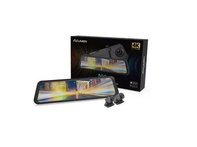Acumen M4 Mirror Dash Cam with 3 Cameras (Universal; Some Adaptation May Be Required)