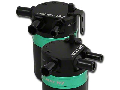 ADD W1 Twister Baffled Oil Catch Can Kit V3; Green Ring (15-23 V8 HEMI Challenger, Excluding 6.2L HEMI)