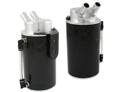 ADD W1 Oil Catch Can; Carbon Fiber (Universal; Some Adaptation May Be Required)