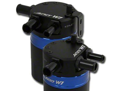 ADD W1 Twister Baffled Oil Catch Can Kit V3; Ble Ring (15-23 V8 HEMI Charger, Excluding 6.2L HEMI)