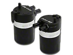 ADD W1 Baffled Oil Catch Can Kit V3; Silver Ring (15-19 Corvette C7 Z06)