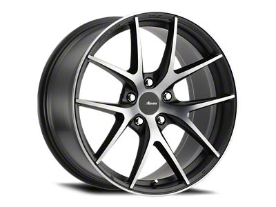 Advanti Vigoroso Matte Black with Smoked Clear Wheel; 18x9; 45mm Offset (10-15 Camaro, Excluding ZL1)