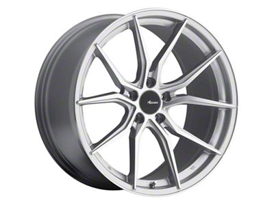 Advanti Hybris Silver Machined Wheel; 19x9.5; 42mm Offset (08-23 RWD Challenger, Excluding Widebody)