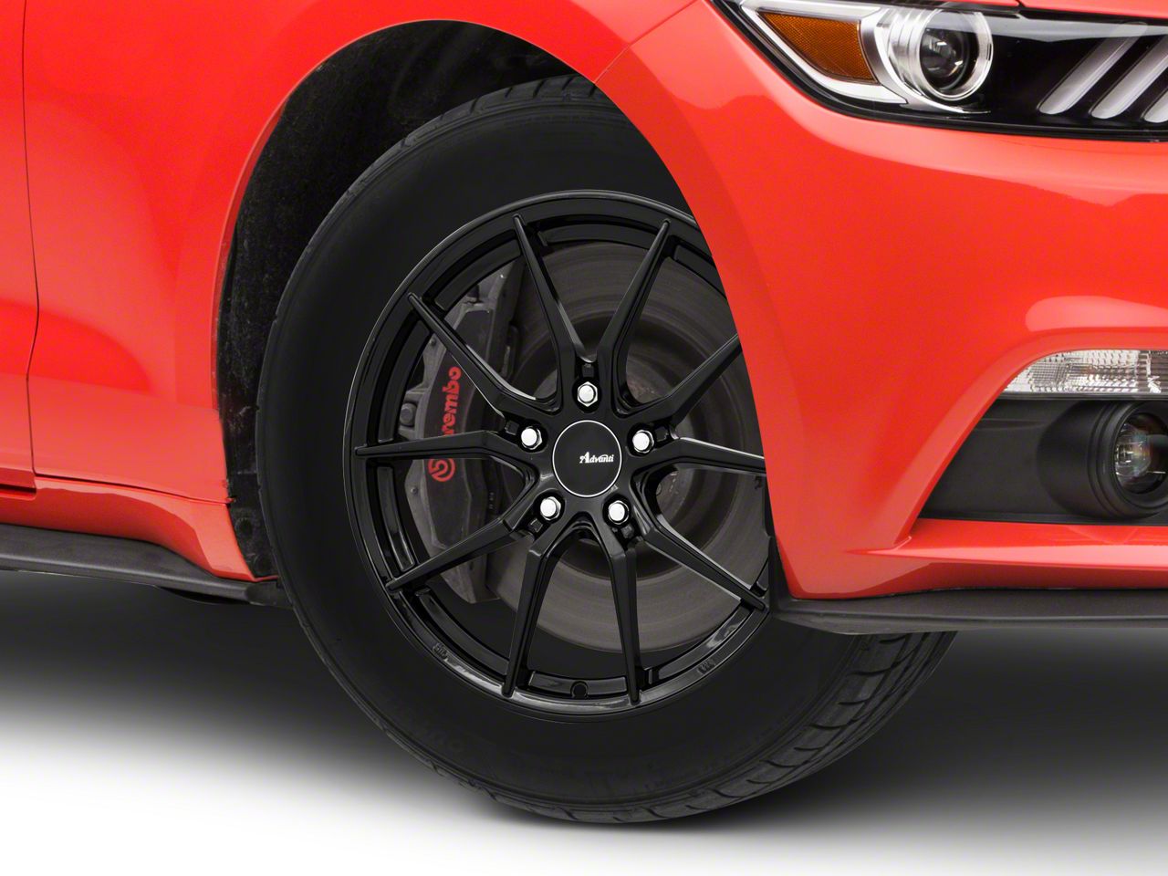 Advanti Mustang Hybris Gloss Black Wheel; 18x8; 35mm Offset