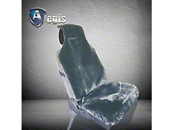 Aegis Cover Fleece Easy Fit Wrap Low Back Bucket Seat Cover; Steel (08-23 Challenger)