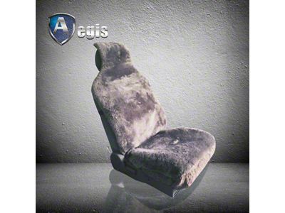 Aegis Cover Sheepskin Easy Fit Wrap Low Back Bucket Seat Cover; Sand (06-23 Charger)