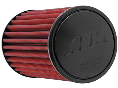 AEM Induction DryFlow Air Filter; 3-Inch Inlet / 9.25-Inch Length (Universal; Some Adaptation May Be Required)