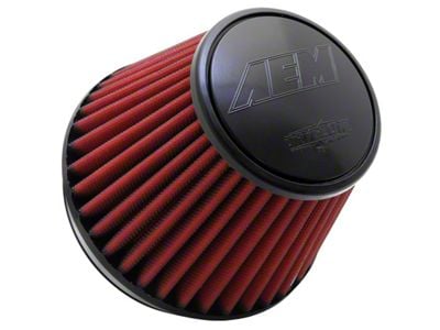 AEM Induction DryFlow Air Filter; 6-Inch Inlet / 5.25-Inch Length (Universal; Some Adaptation May Be Required)