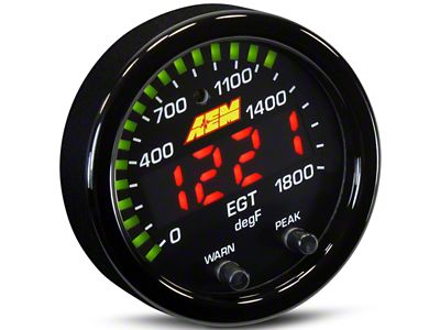 AEM Electronics X-Series Exhaust Temperature Gauge; Electrical (Universal; Some Adaptation May Be Required)