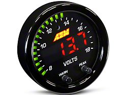 AEM Electronics X-Series Voltmeter Gauge; Electrical (Universal; Some Adaptation May Be Required)