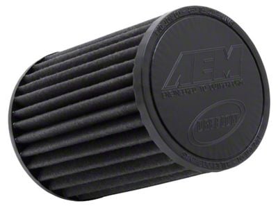 AEM Induction Brute Force DryFlow Air Filter; 3.50-Inch Inlet / 7-Inch Length (Universal; Some Adaptation May Be Required)