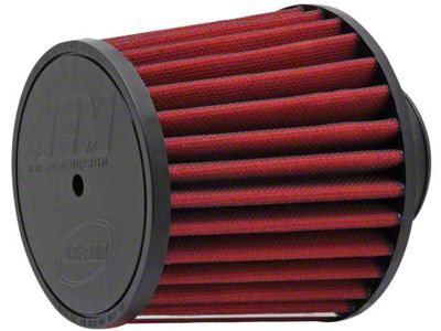 AEM Induction DryFlow Air Filter; 2.75-Inch Inlet / 5.125-Inch Length (Universal; Some Adaptation May Be Required)