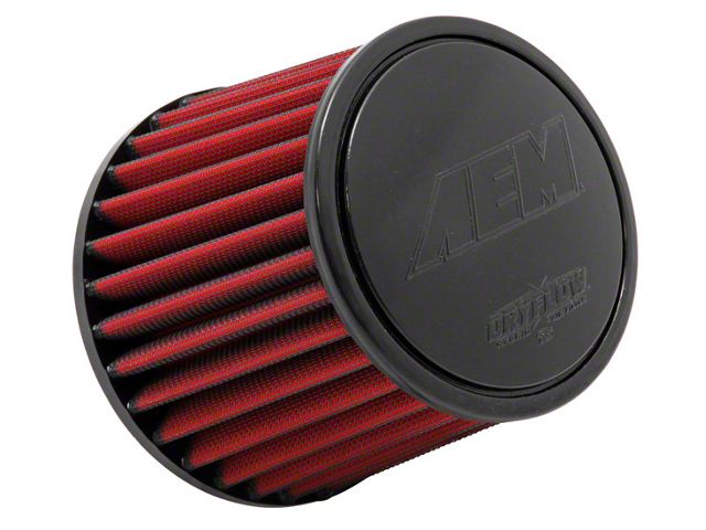 AEM Induction DryFlow Air Filter; 2.75-Inch Inlet / 5.125-Inch Length (Universal; Some Adaptation May Be Required)