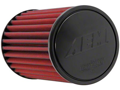 AEM Induction DryFlow Air Filter; 2.75-Inch Inlet / 8-Inch Length (Universal; Some Adaptation May Be Required)