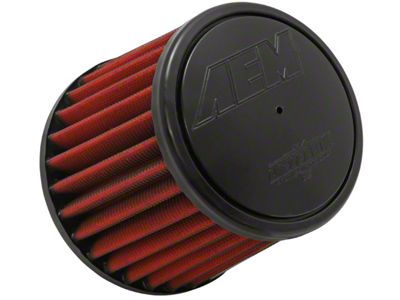 AEM Induction DryFlow Air Filter; 3-Inch Inlet / 5-Inch Length (Universal; Some Adaptation May Be Required)