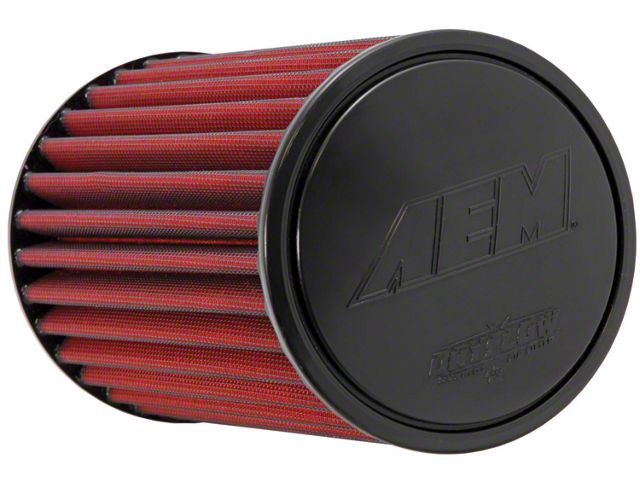 AEM Induction DryFlow Air Filter; 3.25-Inch Inlet / 8.875-Inch Length (Universal; Some Adaptation May Be Required)