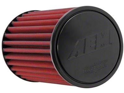 AEM Induction DryFlow Air Filter; 4.50-Inch Inlet / 9.063-Inch Length (Universal; Some Adaptation May Be Required)