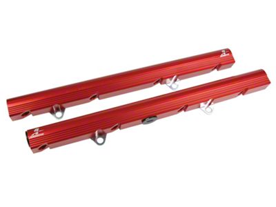 Aeromotive High Flow Fuel Rail Kit; Red (86-95 5.0L Mustang)