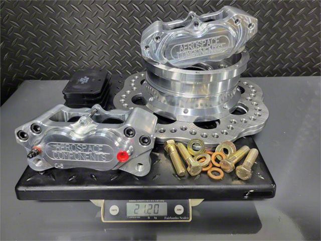 Drag Racing Rear Brakes Aerospace Components Corvette Pro Lite Drag Race Rear Brake Kit with ...