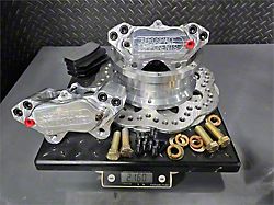 Aerospace Components Pro Lite Drag Race Rear Brake Kit with Drilled and Scalloped Rotors; Billet Calipers (24-26 Mustang w/o Performance Pack)