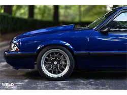 Aerospace Components Street Lite Front Brake Kit with Dimpled and Slotted Rotors; Billet Calipers (79-93 Mustang w/ 5-Lug Conversion)