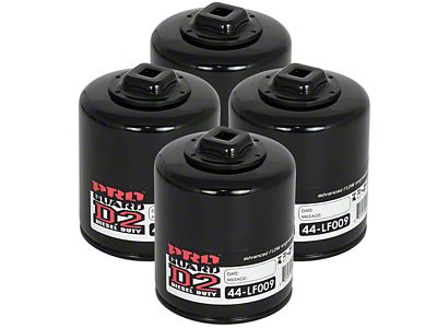 AFE Pro GUARD D2 Oil Filter; Set of Four (98-02 5.7L Camaro)