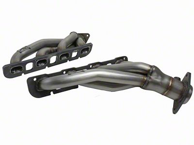 AFE 1-3/4-Inch Twisted Steel Shorty Headers; Raw (15-23 6.2L HEMI, 6.4L HEMI Challenger)