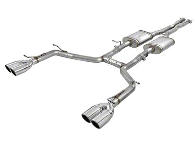 AFE MACH Force-XP 2.50-Inch Cat-Back Exhaust System with Quad Polished Tips (15-23 3.6L Challenger)