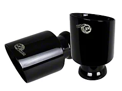 AFE MACH Force XP Direct-Fit Exhaust Tips; 4.50-Inch; Black (15-23 6.2L HEMI, 6.4L HEMI Charger)
