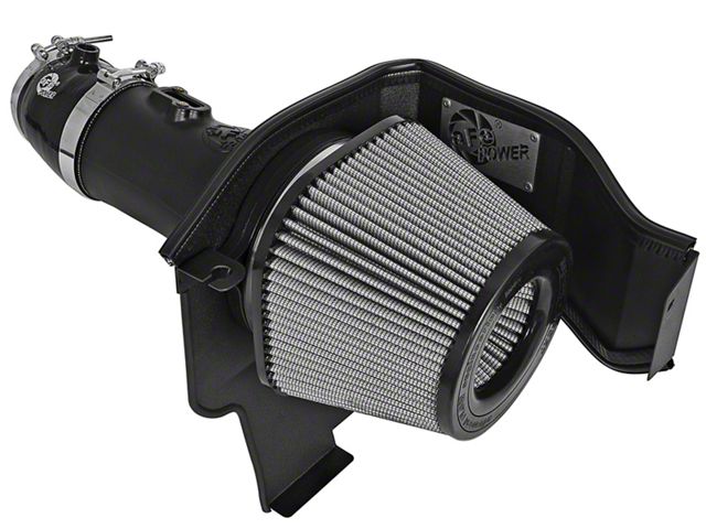 AFE Magnum FORCE Stage-2 Cold Air Intake with Pro DRY S Filter; Black (15-16 Charger SRT Hellcat)