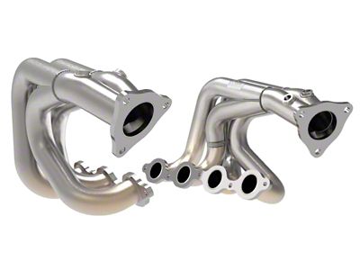 AFE 1-7/8 to 2-3/4-Inch Twisted Steel Long Tube Headers; Raw (20-24 6.2L Corvette C8)