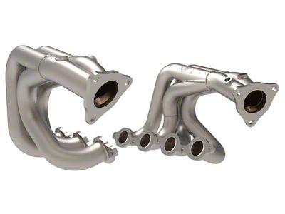 AFE 1-7/8 to 2-3/4-Inch Twisted Steel Long Tube Headers; Titanium (20-24 6.2L Corvette C8)