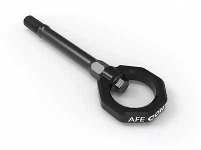 AFE Control PFADT Series Front Tow Hook; Black (20-24 Corvette C8, Excluding Z06)