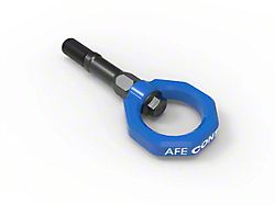AFE Control PFADT Series Rear Tow Hook; Blue (20-26 Corvette C8, Excluding Z06)