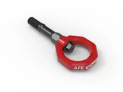 AFE Control PFADT Series Rear Tow Hook; Red (20-25 Corvette C8, Excluding Z06)